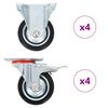 vidaXL 8 pcs Roulettes 75 mm