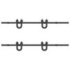 vidaXL Kit de quincaillerie de porte coulissante 366 cm acier noir