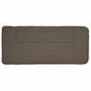 vidaXL T&ecirc;te de lit capitonn&eacute;e Marron et Taupe 160 cm Pin massif