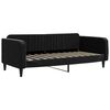 vidaXL Lit de jour avec matelas noir 100x200 cm velours