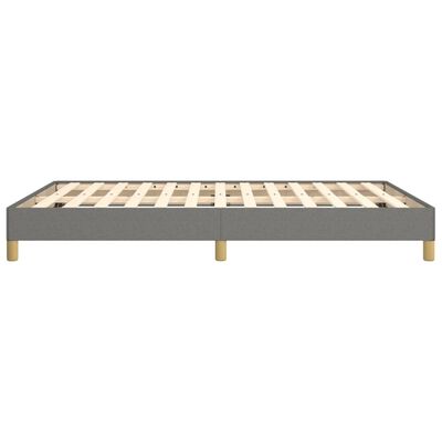 vidaXL Cadre de lit sans matelas gris foncé 140x200 cm tissu