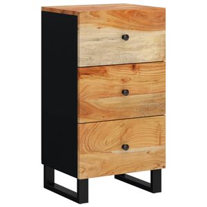 vidaXL Buffet avec 3 tiroirs 40x33,5x75 cm bois massif d'acacia