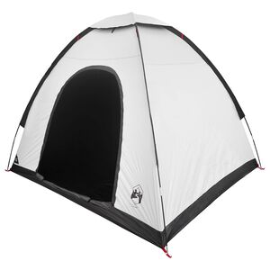 vidaXL Tente de camping 2 personne Blanc Occultant