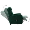 vidaXL Fauteuil Vert fonc&eacute; Tissu