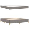 vidaXL Cadre de lit avec matelas Taupe 180 x 200 cm tissu