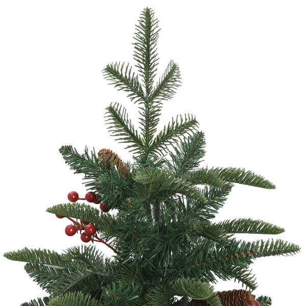 vidaXL Sapin de Noël artificiel avec pommes de pin et baies 120 cm