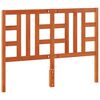 vidaXL T&ecirc;te de lit cire marron 135 cm bois massif de pin