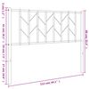 vidaXL T&ecirc;te de lit de remplacement m&eacute;tal blanc 100 cm