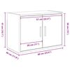 vidaXL Armoire murale de garage ch&ecirc;ne artisanal bois d'ing&eacute;nierie