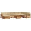 vidaXL Ensembles de canap&eacute;s avec coussin 9 pcs Naturel et Beige