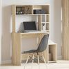 vidaXL Bureau avec &eacute;tag&egrave;res ch&ecirc;ne sonoma 100x45x140 cm