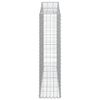 vidaXL Paniers &agrave; gabions arqu&eacute;s 8 pcs 200x30x120/140 cm Fer galvanis&eacute;