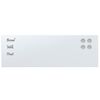vidaXL Tableau noir magn&eacute;tique mural blanc 60x20 cm verre tremp&eacute;