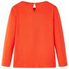 T-shirt enfants &agrave; manches longues orange fonc&eacute; 140