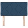 vidaXL T&ecirc;te de lit Bleu 180 cm tissu