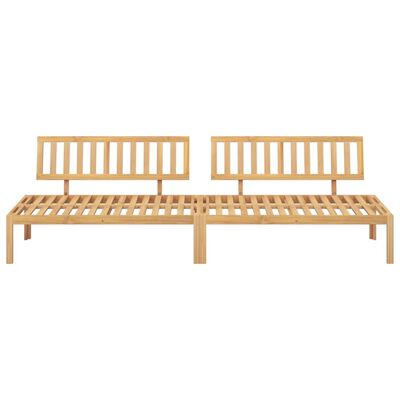 vidaXL Canapés centraux palette de jardin 2 pcs bois massif d'acacia