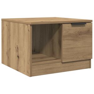 vidaXL Table basse ch&ecirc;ne artisanal 50x50x36 cm bois d'ing&eacute;nierie