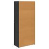 vidaXL Haut Armoire Ch&ecirc;ne noir 80 x 42,5 x 185 cm Bois d'ing&eacute;nierie