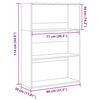 vidaXL Biblioth&egrave;que ch&ecirc;ne sonoma 80x30x114 cm bois d'ing&eacute;nierie