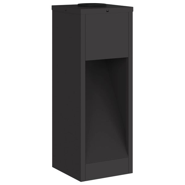 vidaXL Lumi&egrave;re de Chemin LED Solaire 2 pcs Noir Acier lamin&eacute; &agrave; froid