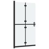 vidaXL Paroi de douche pliable Verre ESG d&eacute;poli 80x190 cm