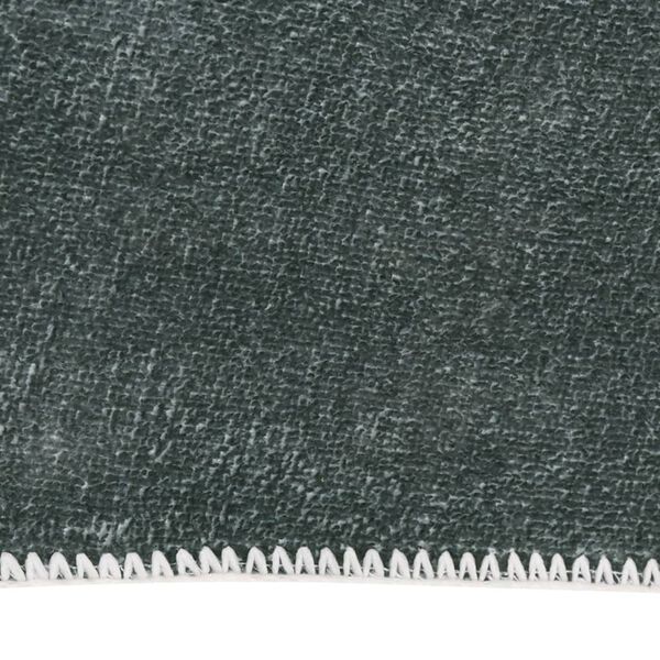 vidaXL Tapis de couloir lavable pliable Gris 80x200 cm Polyester