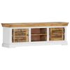 vidaXL Meuble TV 118x30x40 cm Bois de manguier massif