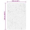 vidaXL Tapis HUARTE &agrave; poils courts doux et lavable cr&egrave;me 160x230 cm