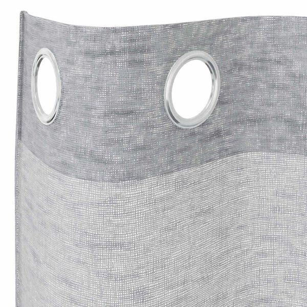 vidaXL Rideau en Voile 2 pcs Gris fonc&eacute; 175 x 140 cm Polyester