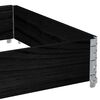vidaXL Collier de palette noir 120x80 cm bois de pin solide