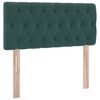 vidaXL Lit avec rangement et LED Vert fonc&eacute; 90 x 200 cm Velours