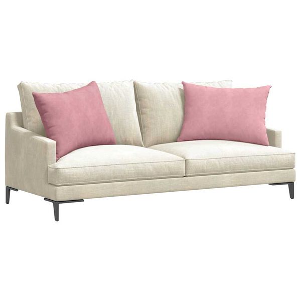 vidaXL Coussins de canap&eacute; 2 pcs Rose 70 x 50 cm