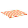 vidaXL Tissu de remplacement pour auvent jaune et orange 300x250 cm polyester