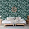 DUTCH WALLCOVERINGS Papier peint Onyx Vert et dor&eacute;