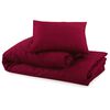 vidaXL Ensemble de housse de couette Bordeaux 200x220 cm Microfibre