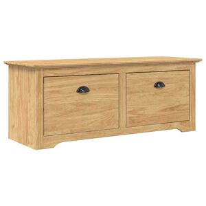 vidaXL Banc de couloir BODO Marron miel 118 x 40 x 50 cm