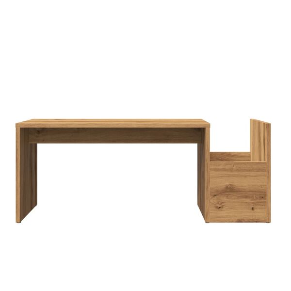 vidaXL Table basse ch&ecirc;ne artisanal 90x45x35 cm bois d'ing&eacute;nierie