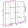 vidaXL Biblioth&egrave;que sonoma gris 137,5x29x137,5 cm bois d'ing&eacute;nierie