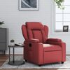 vidaXL Fauteuil inclinable Rouge bordeaux Similicuir