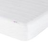 vidaXL Lit avec matelas gris clair 100x200 cm tissu