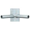 vidaXL Support de Drapeau Argent&eacute; 11,5 x 7,5 x 0,2 cm Acier