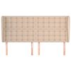 vidaXL T&ecirc;te de lit avec oreilles Cappuccino 203x23x118/128 cm