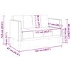vidaXL Canap&eacute; deux places Jaune 111 cm Velours