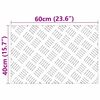 vidaXL Nez de marche Rectangulaire 4 pcs Argent&eacute; 60 x 40 cm Aluminium