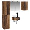 vidaXL Ensemble de mobilier de salle de bain 5 pc Bois ancien