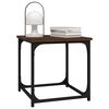 vidaXL Table d'appoint Ch&ecirc;ne marron 40x40x40 cm Bois d'ing&eacute;nierie