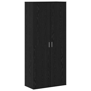 vidaXL Haut Armoire 80 x 39 x 178 cm Bois d'ing&eacute;nierie Ch&ecirc;ne noir