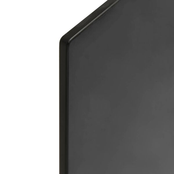 vidaXL Plateau de table 4 pcs Noir Verre