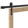 vidaXL Porte coulissante Naturel et Noir 78 x 232 cm