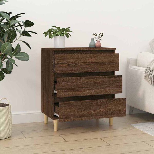 vidaXL Buffet Ch&ecirc;ne marron 60x35x70 cm Bois d'ing&eacute;nierie